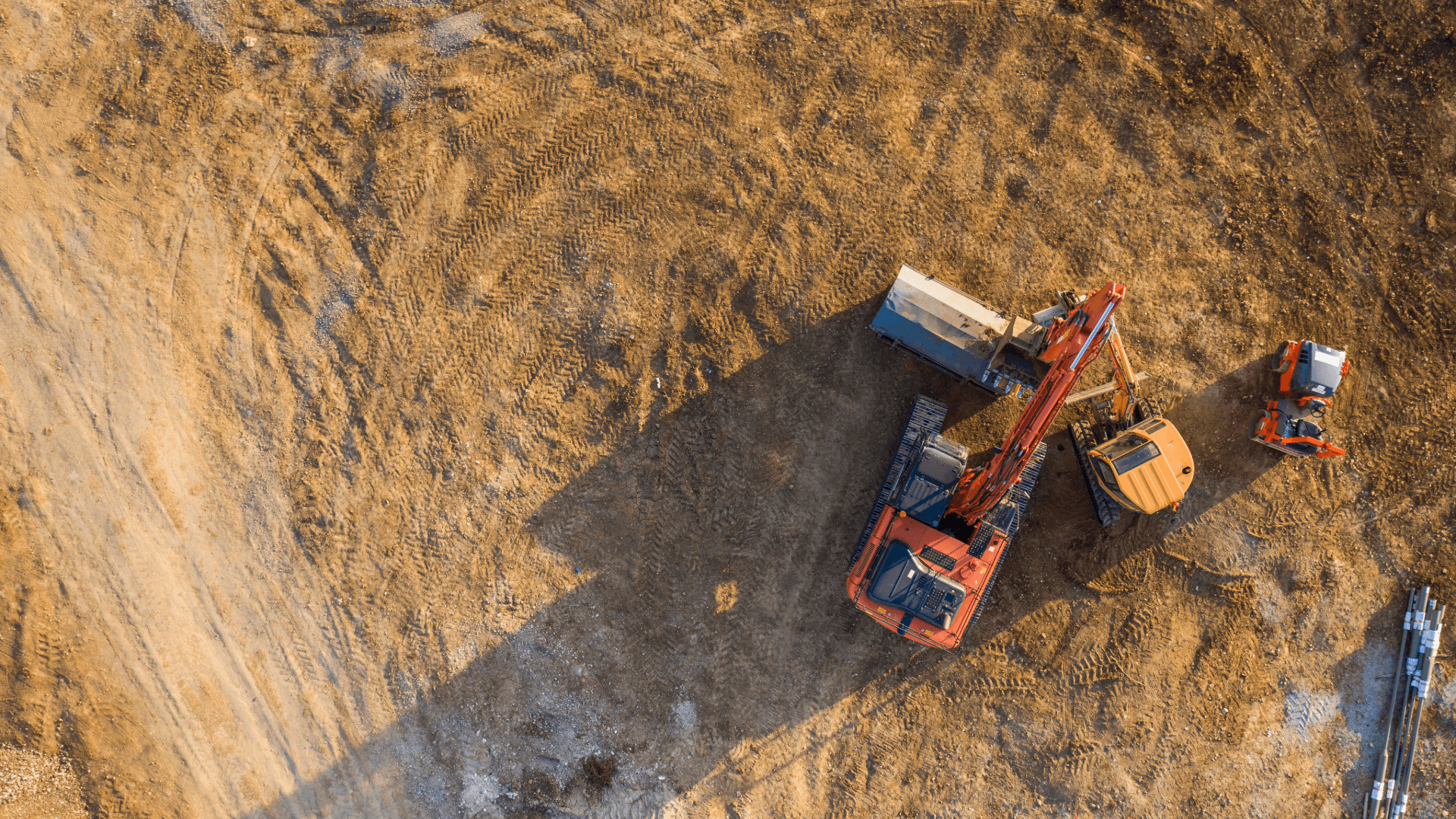 Excavation machinery operating on a UK construction site, highlighting reliance on equipment amid ongoing construction skills shortages.