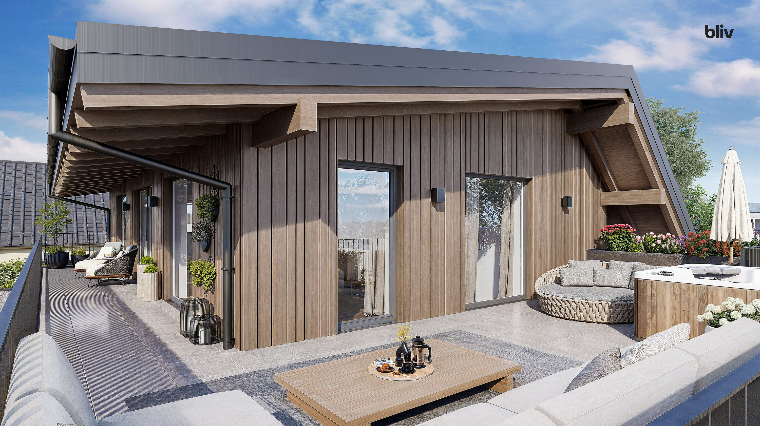 Stadtvilla Riedenburg - Terrasse