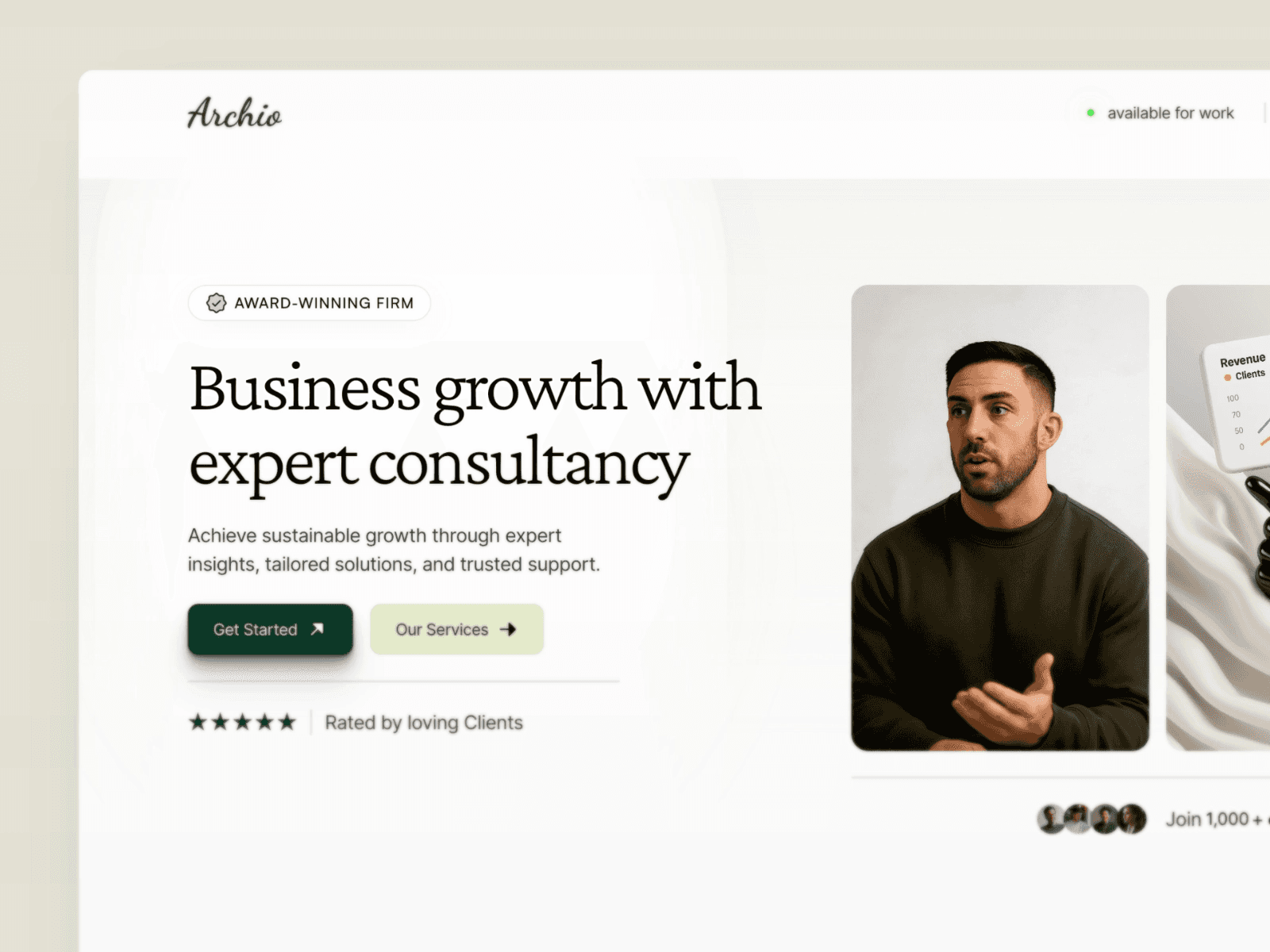 Archio - Consulting Framer Template