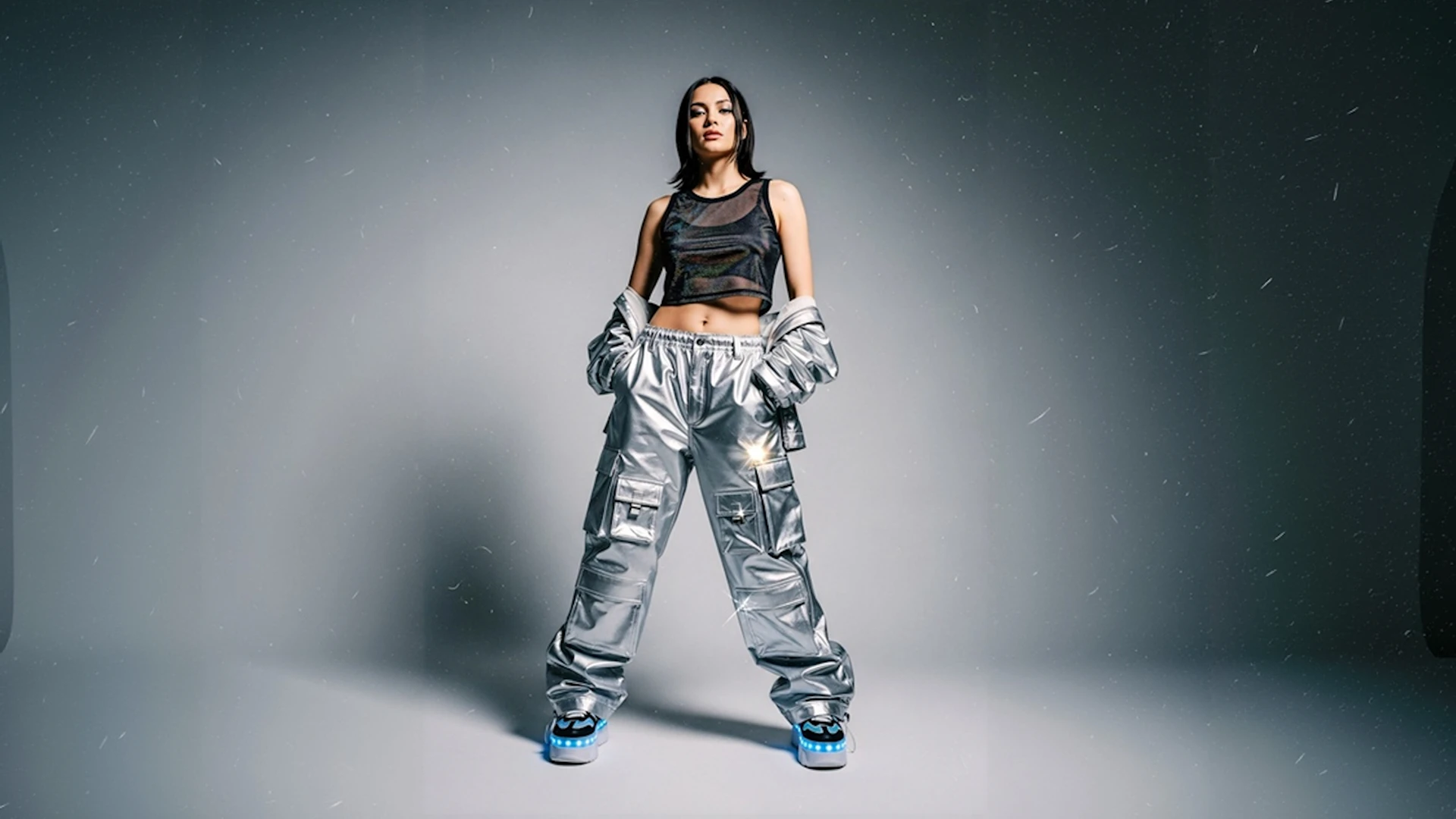 Futuristic Fashion Pose woman