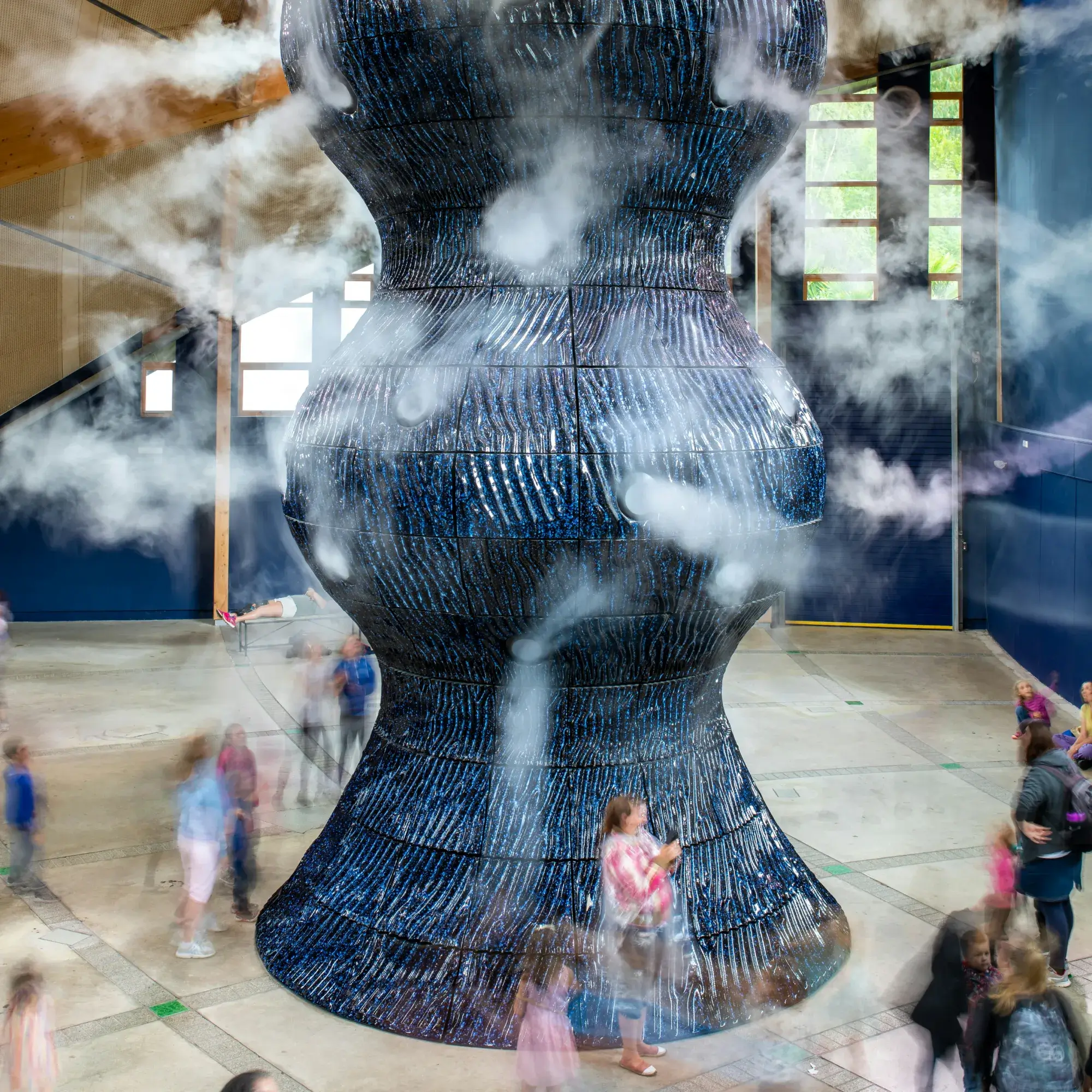 black and white human skull statue