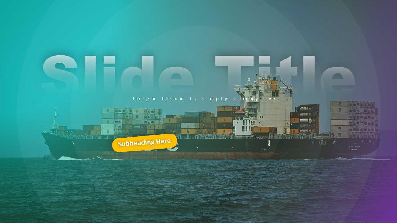 Dynamic Shipping Industry Overview Slide