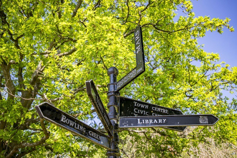 Self-Guided Park Adventures signpost