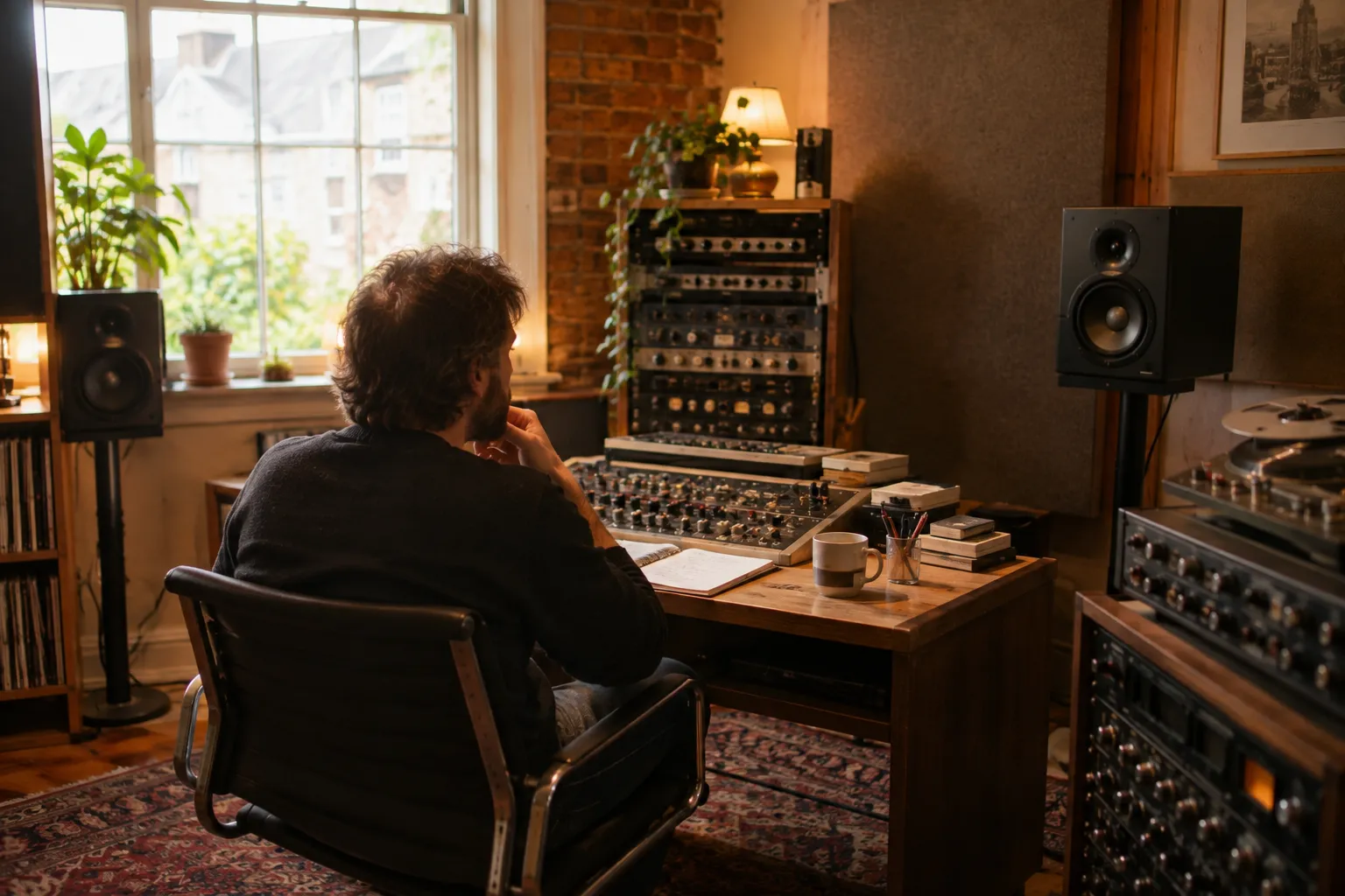 The mastering room at Fernhill Sound
