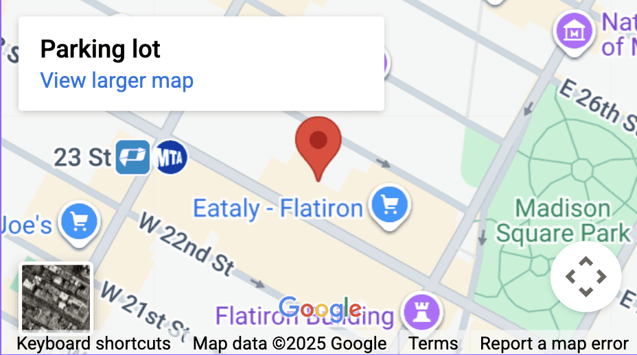 Map preview of 41 W 23rd St, New York, NY 10010