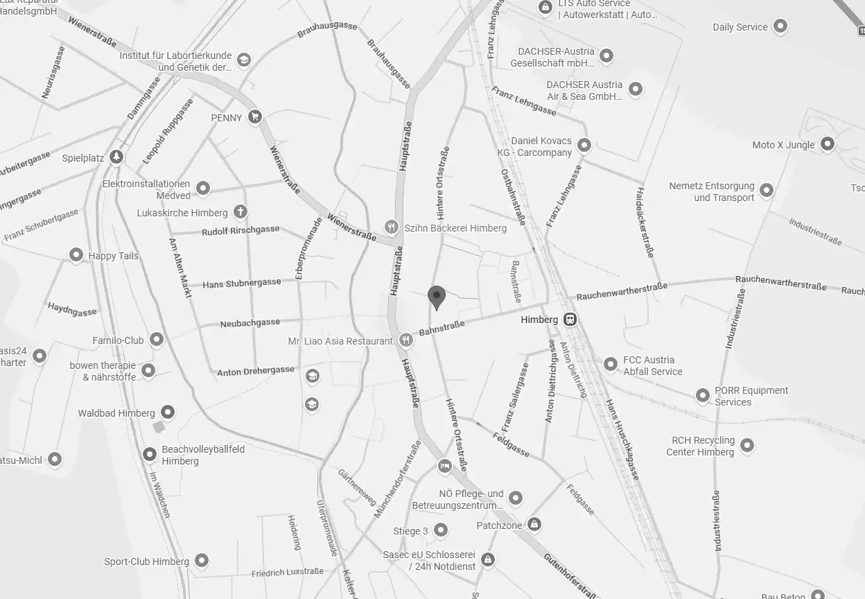 Standard des Bueros auf einer Karte