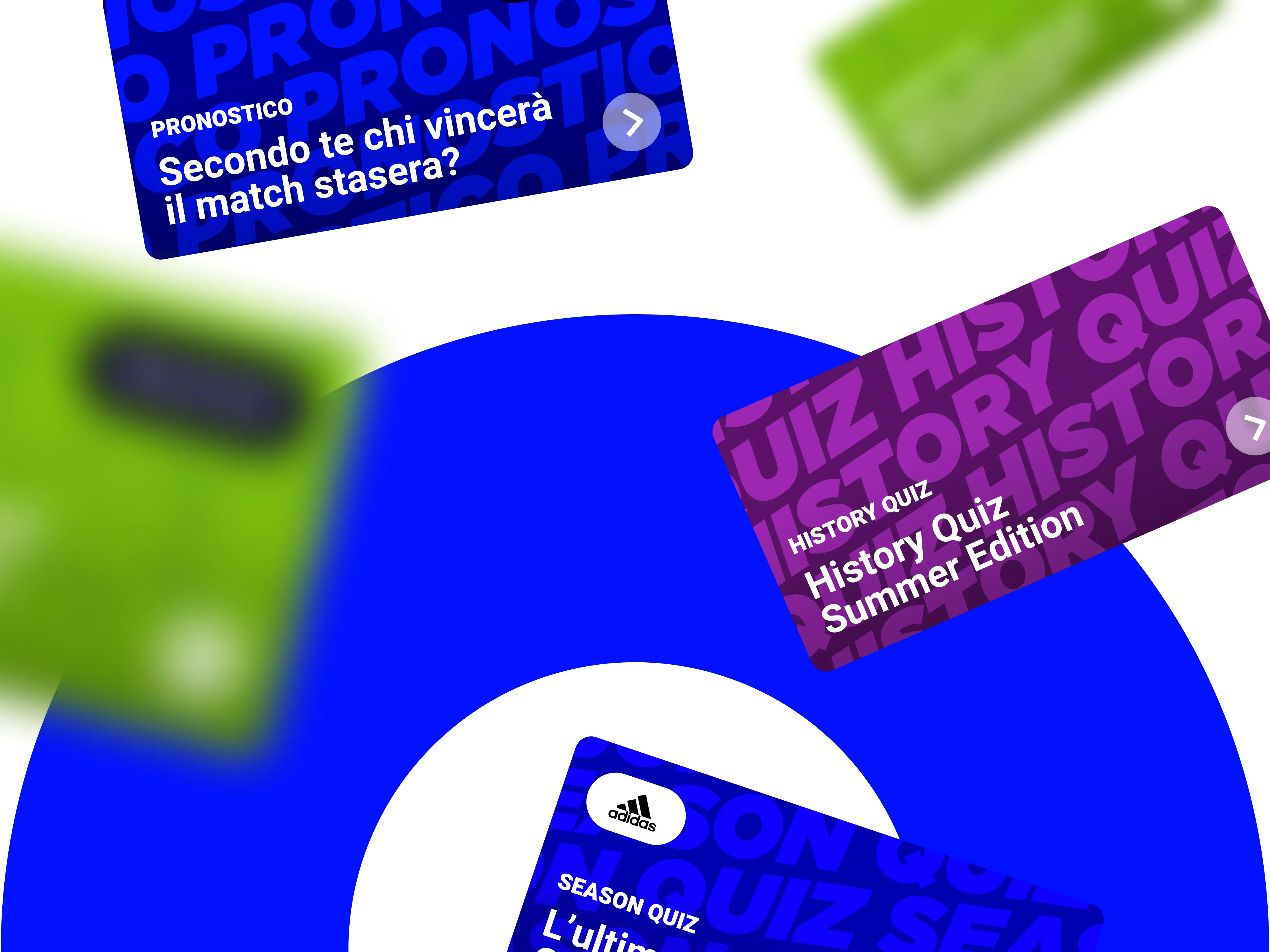 Tablet showing Bloomy UI