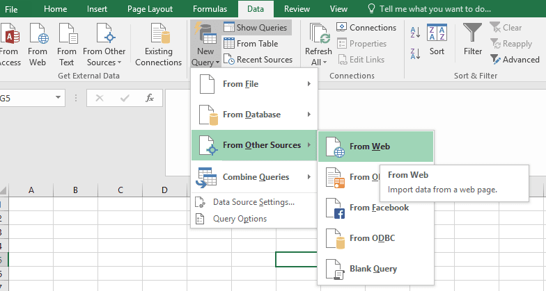 Excel function for APIs