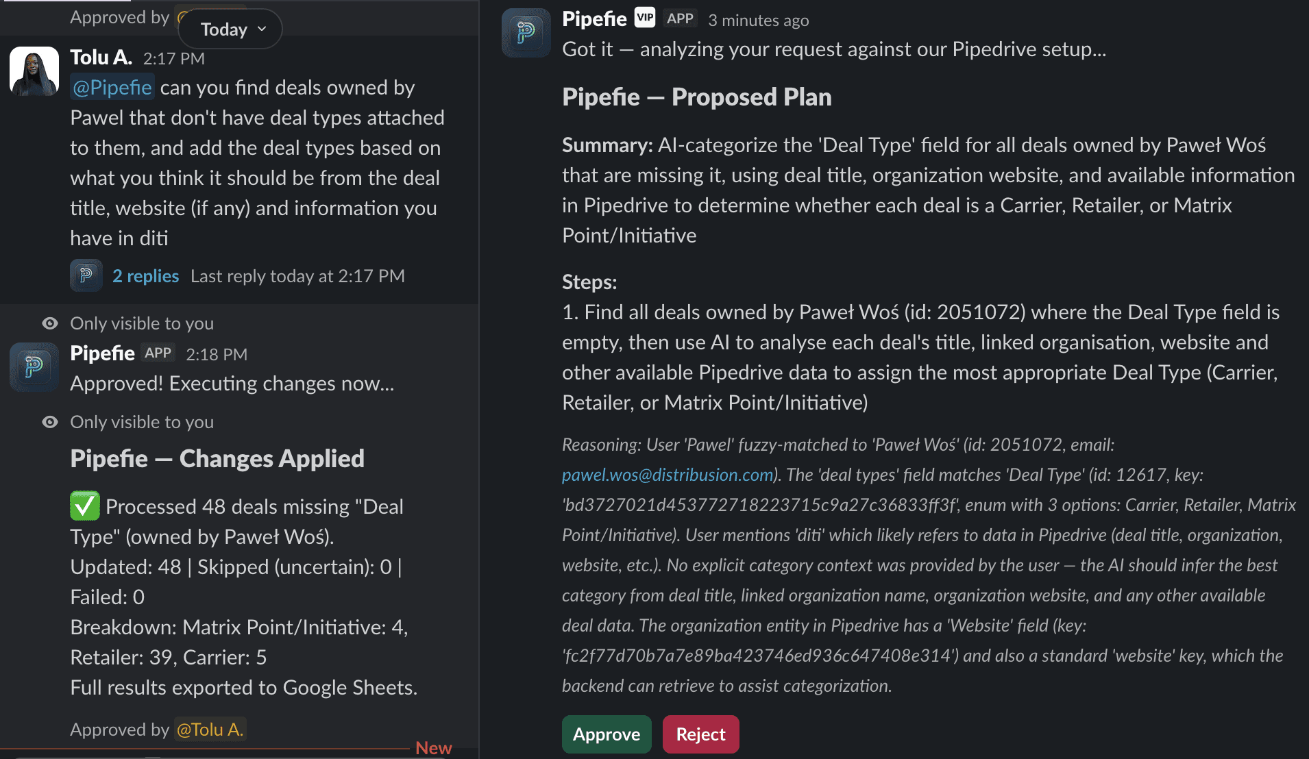 Zapier orchestration of the contract download and storage