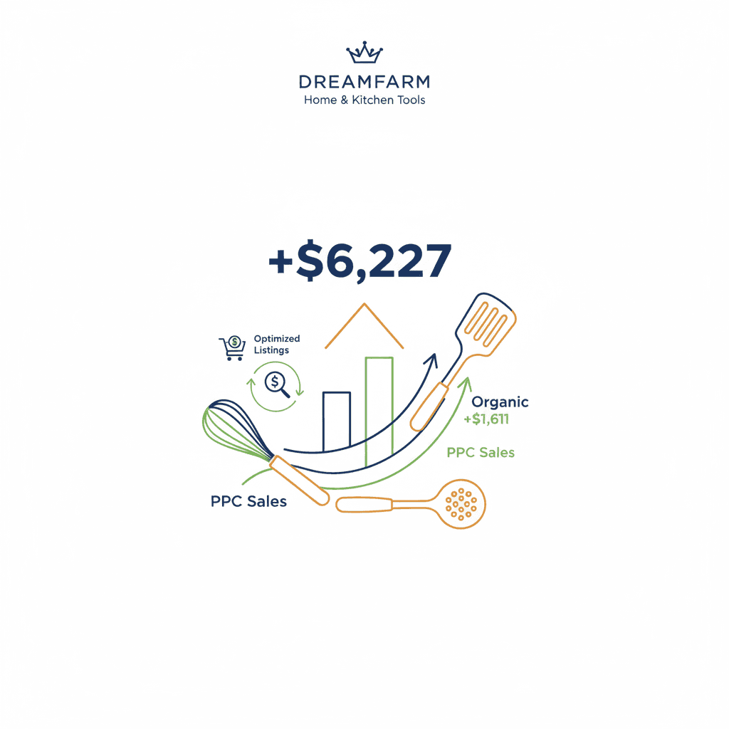Dreamfarm achieved a $6,227 sales increase
