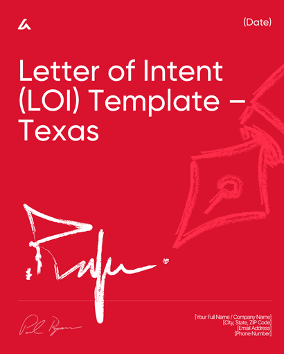 Letter of Intent (LOI) Template – Texas