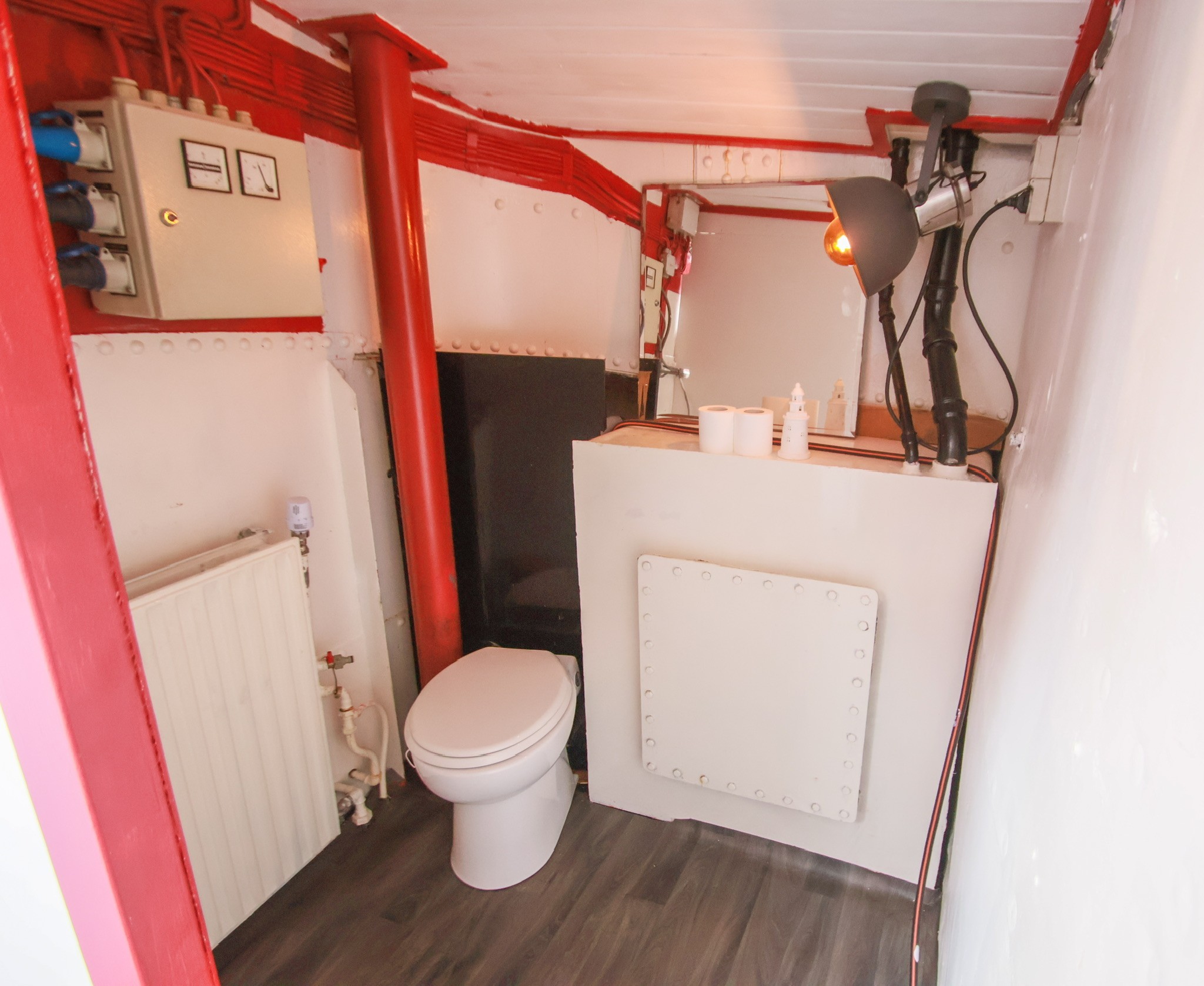 Dining table with leopard wall art