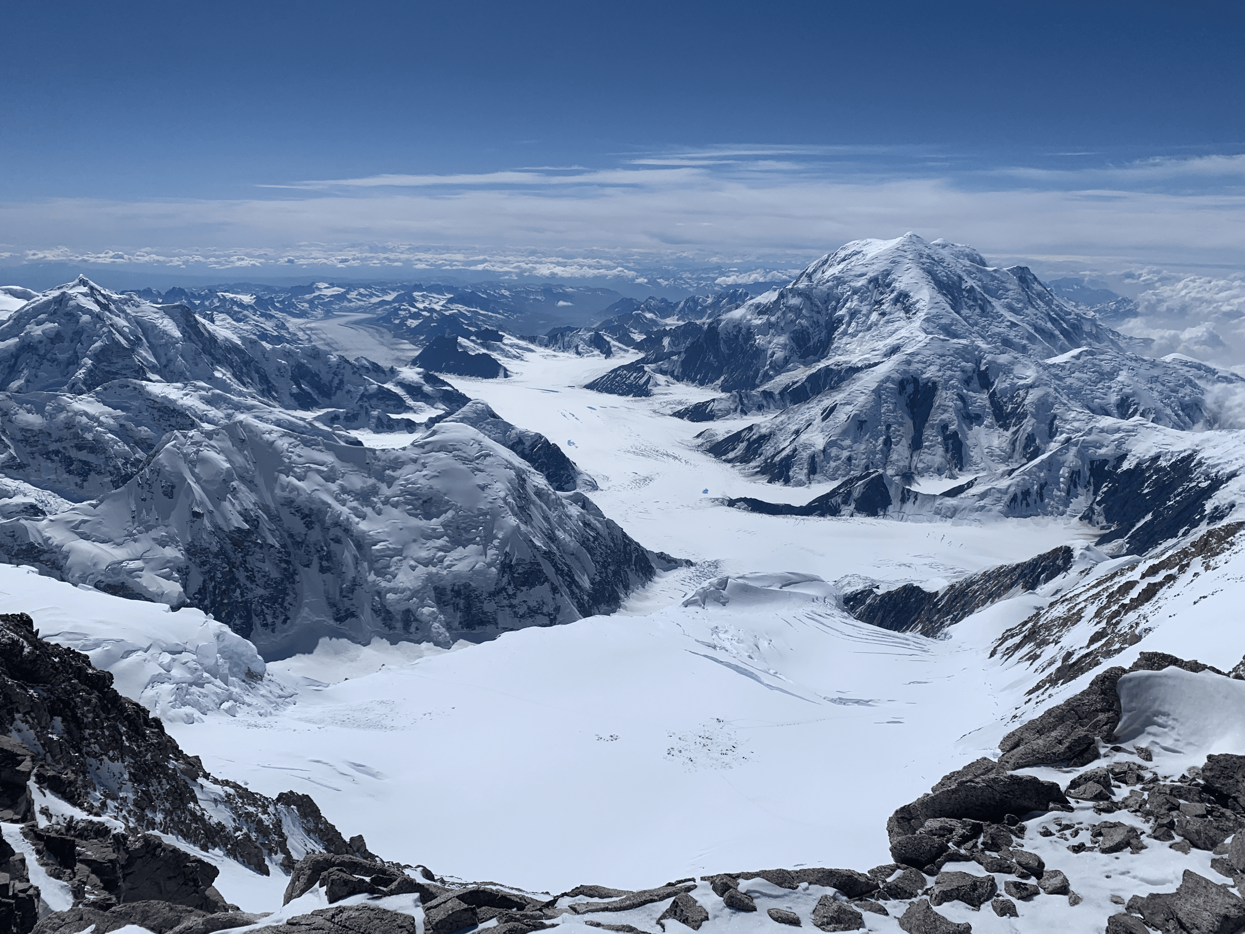 View from 17K Camp to 14K Camp