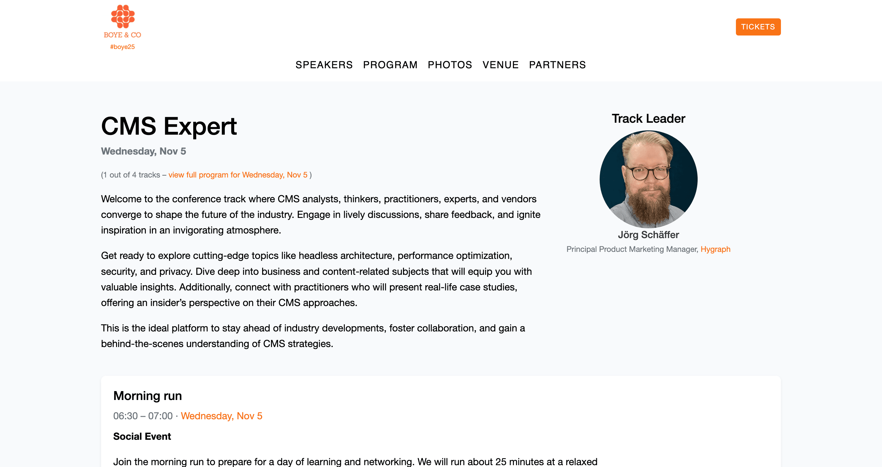 CMS Experts – Boye Aarhus 25 conference