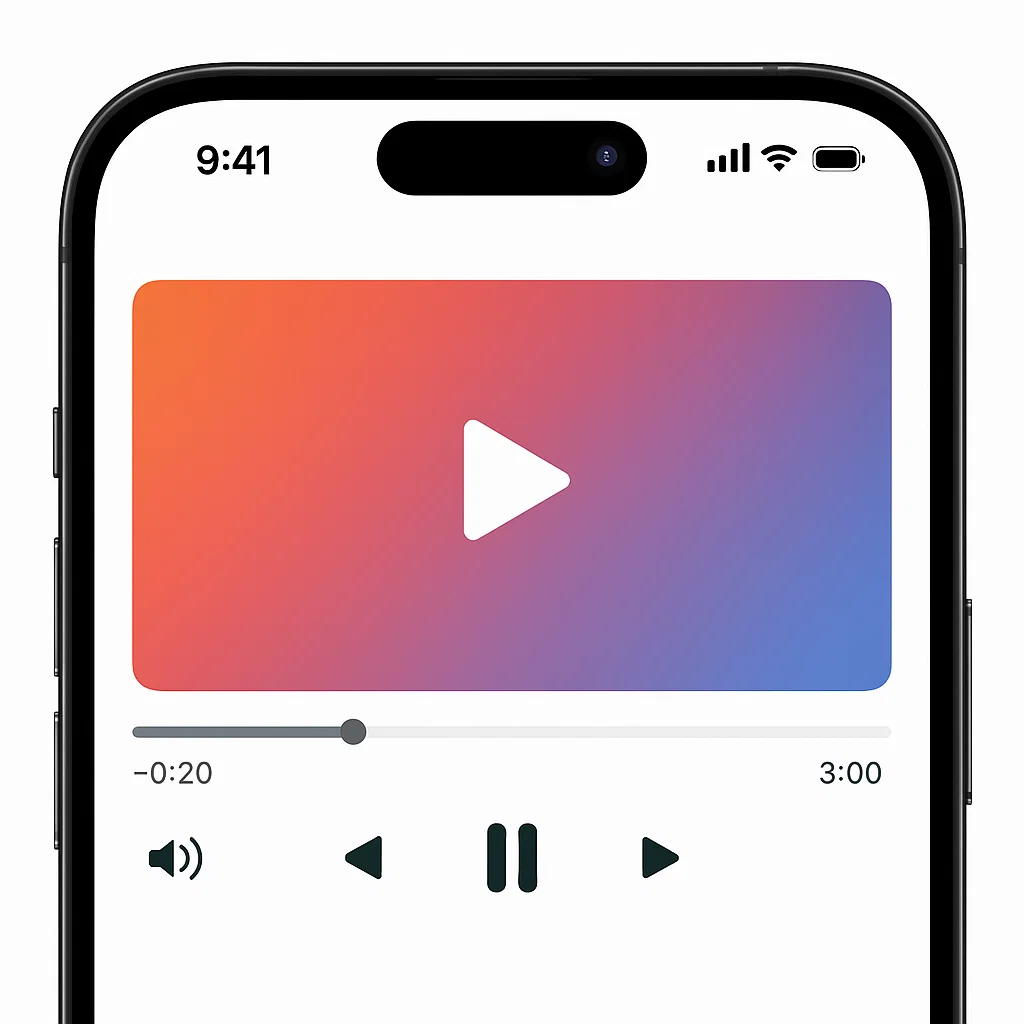 Phone mockup with bank app screenshot