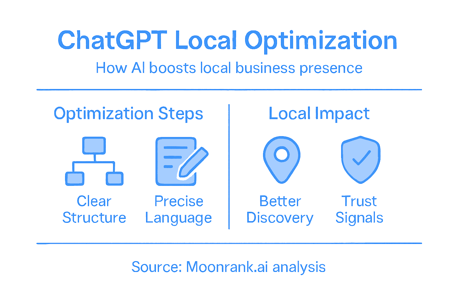 Infographic on ChatGPT optimization for local