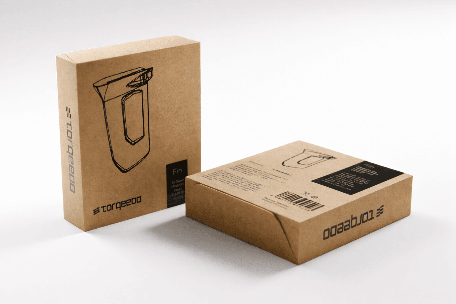 Torqeedo outboard motor prototype with packaging design and physical model