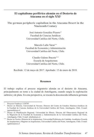 El capitalismo periférico alemán en el Desierto de Atacama en el siglo XXI