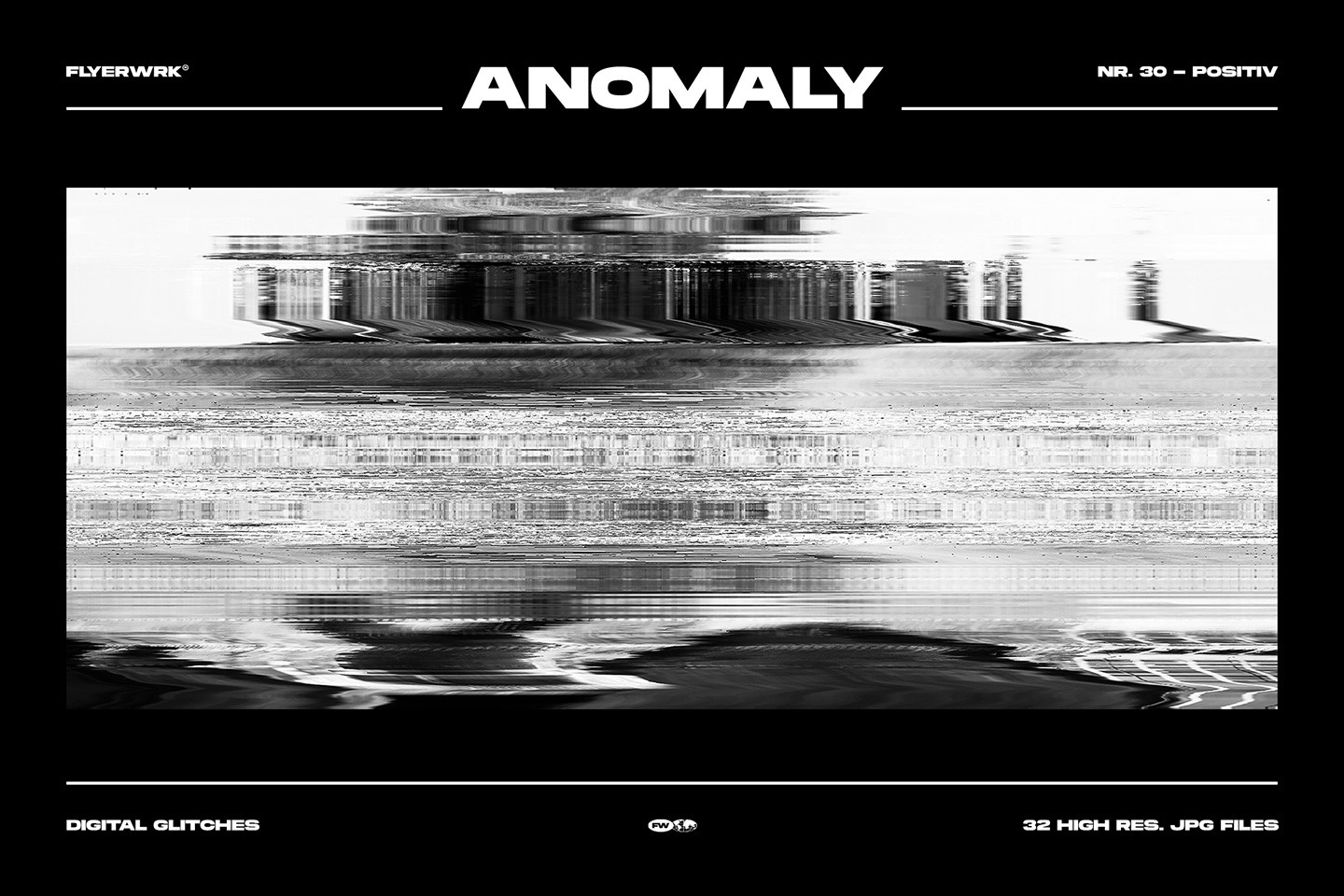 Anomaly digital glitch textures lofi signal distortion with white noise streaks and high contrast textures