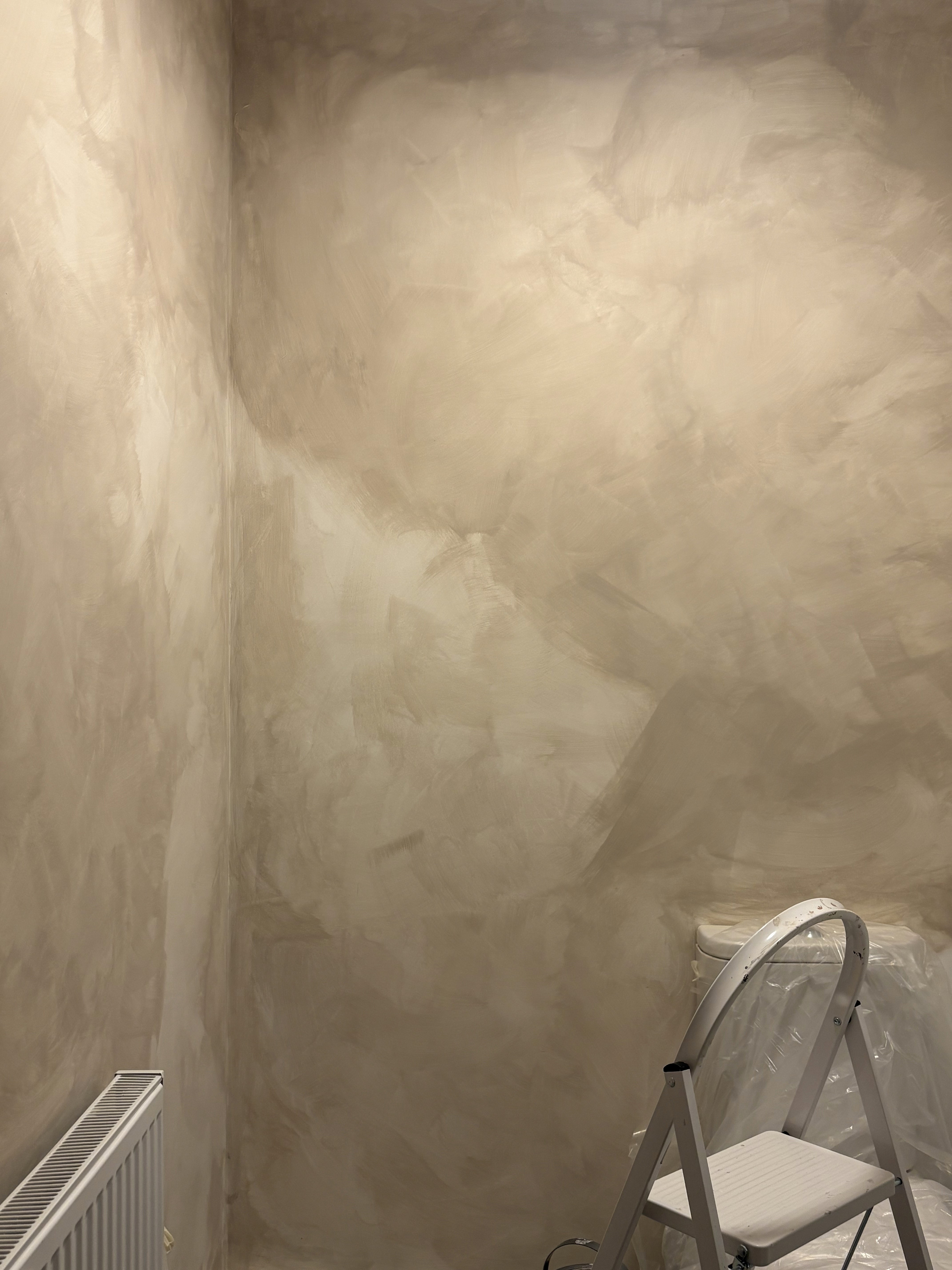 Textured limewash walls in a Dublin home
