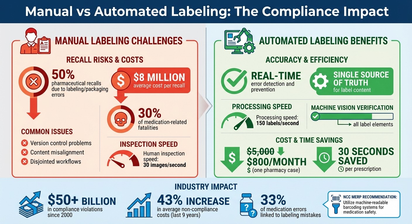 Manual vs Automated Pharmacy Labeling: Error Rates and Compliance Comparison