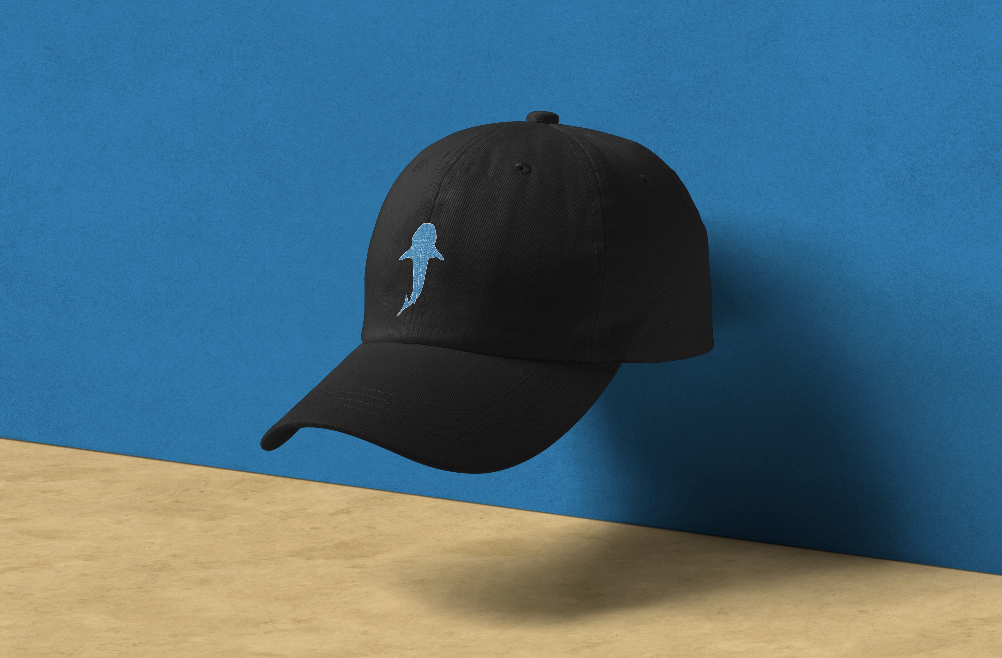 Offshoot Beer Co. branded black hat on teal background
