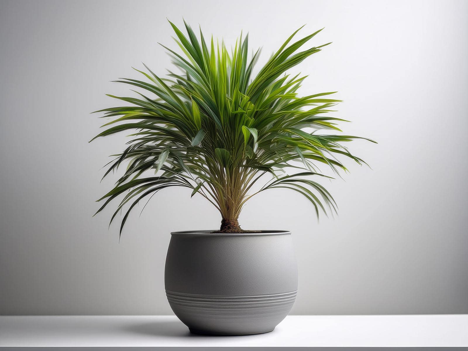 Dracaena ‘Michiko’ plant with sleek, narrow green leaves in a modern St. Louis office, supplied by Tropical Decor