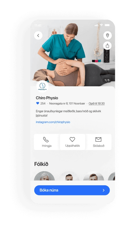 Kírópraktorar mobile booking