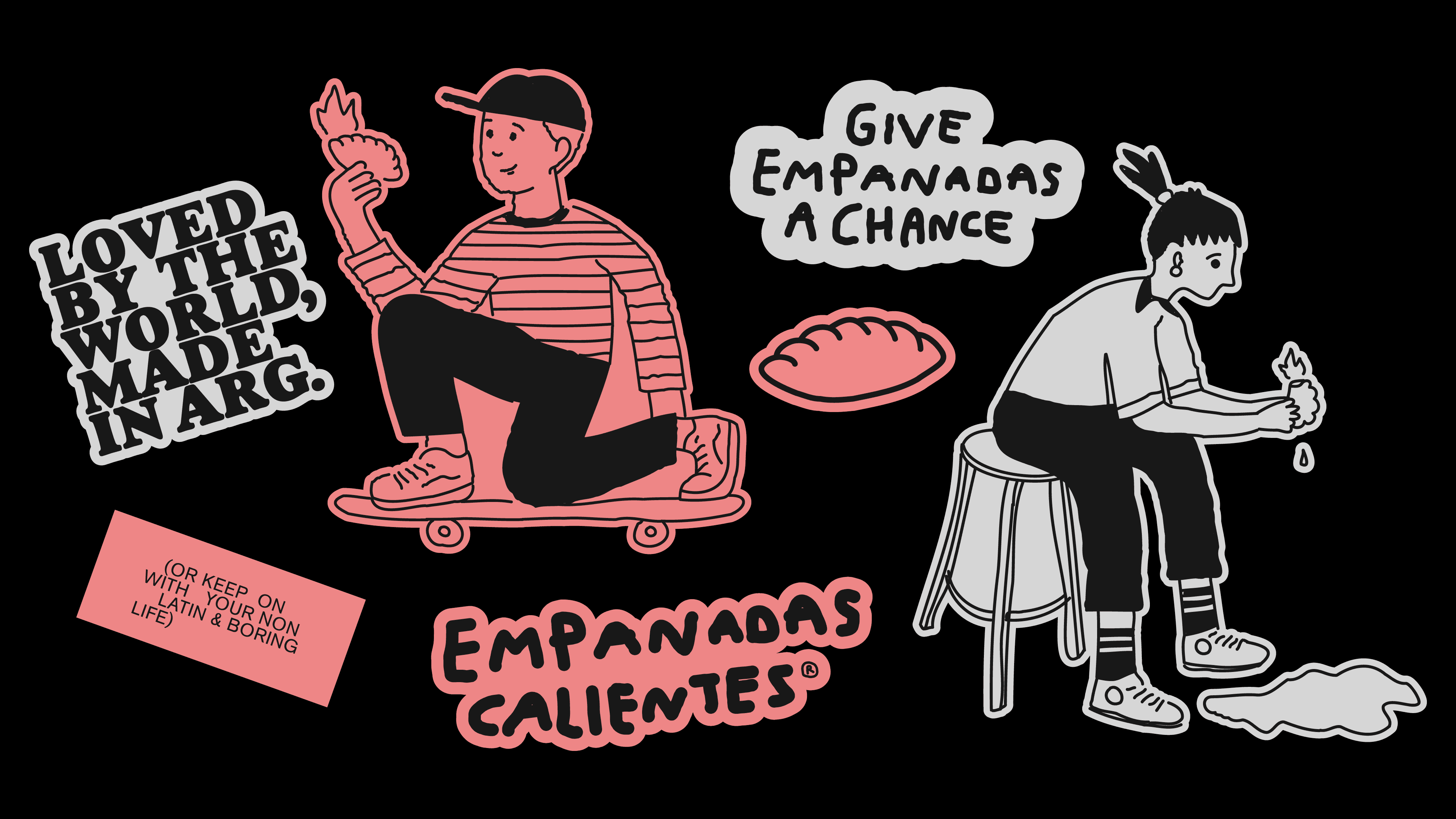 Fast food project design branding