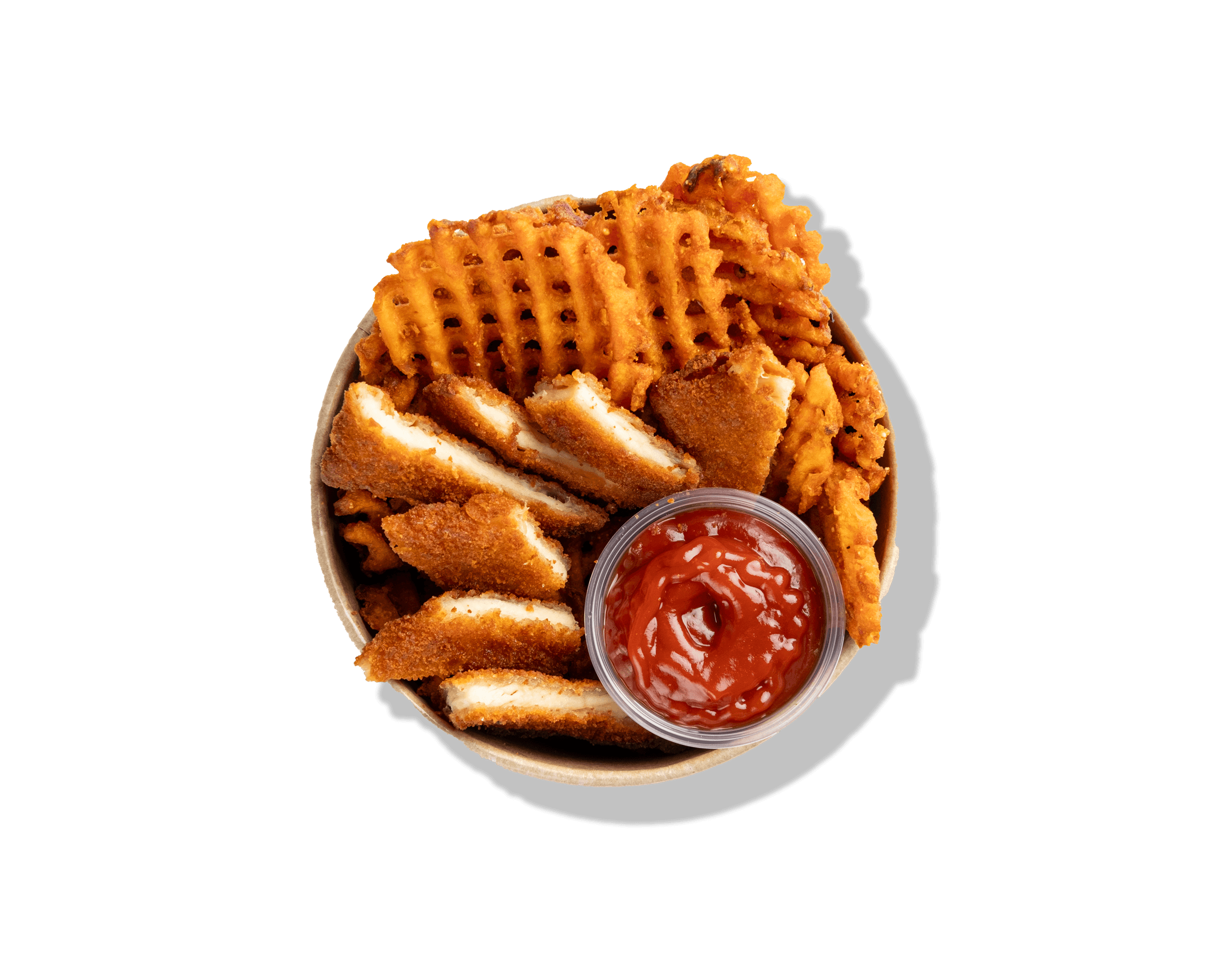 Crispy chicken strips & ketchup