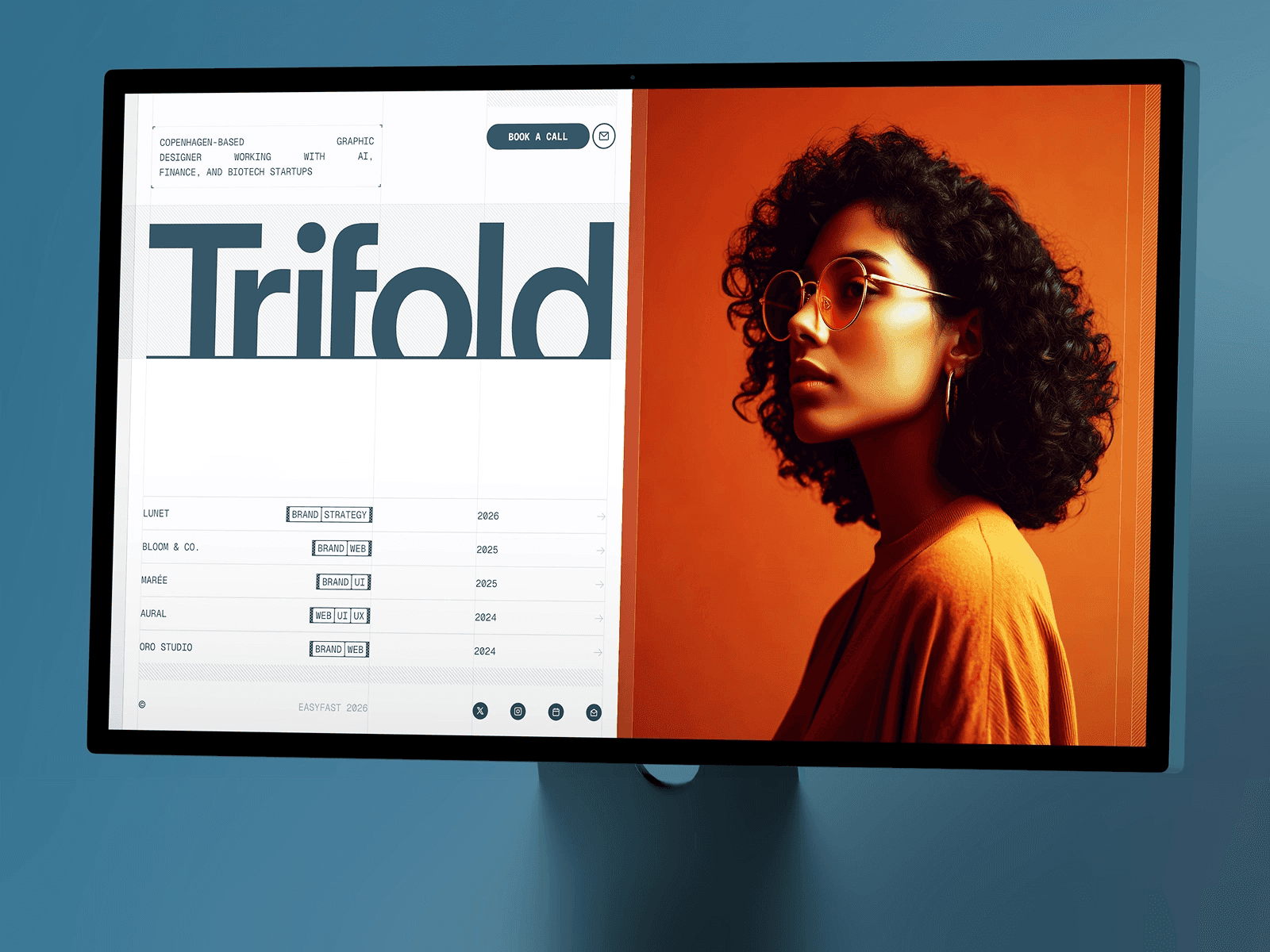 12 Best Free Portfolio Website Templates - Trifold