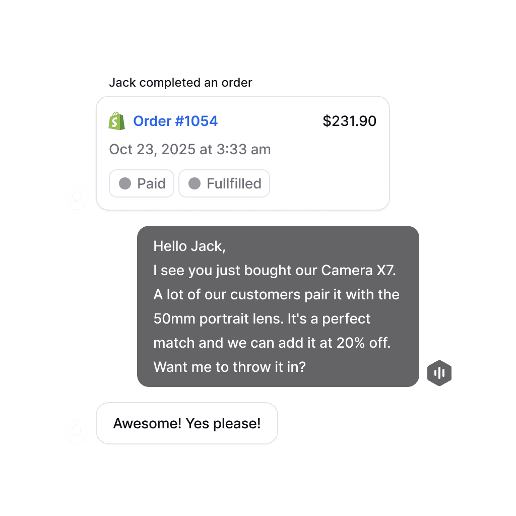 Post-purchase upsell and cross-sell