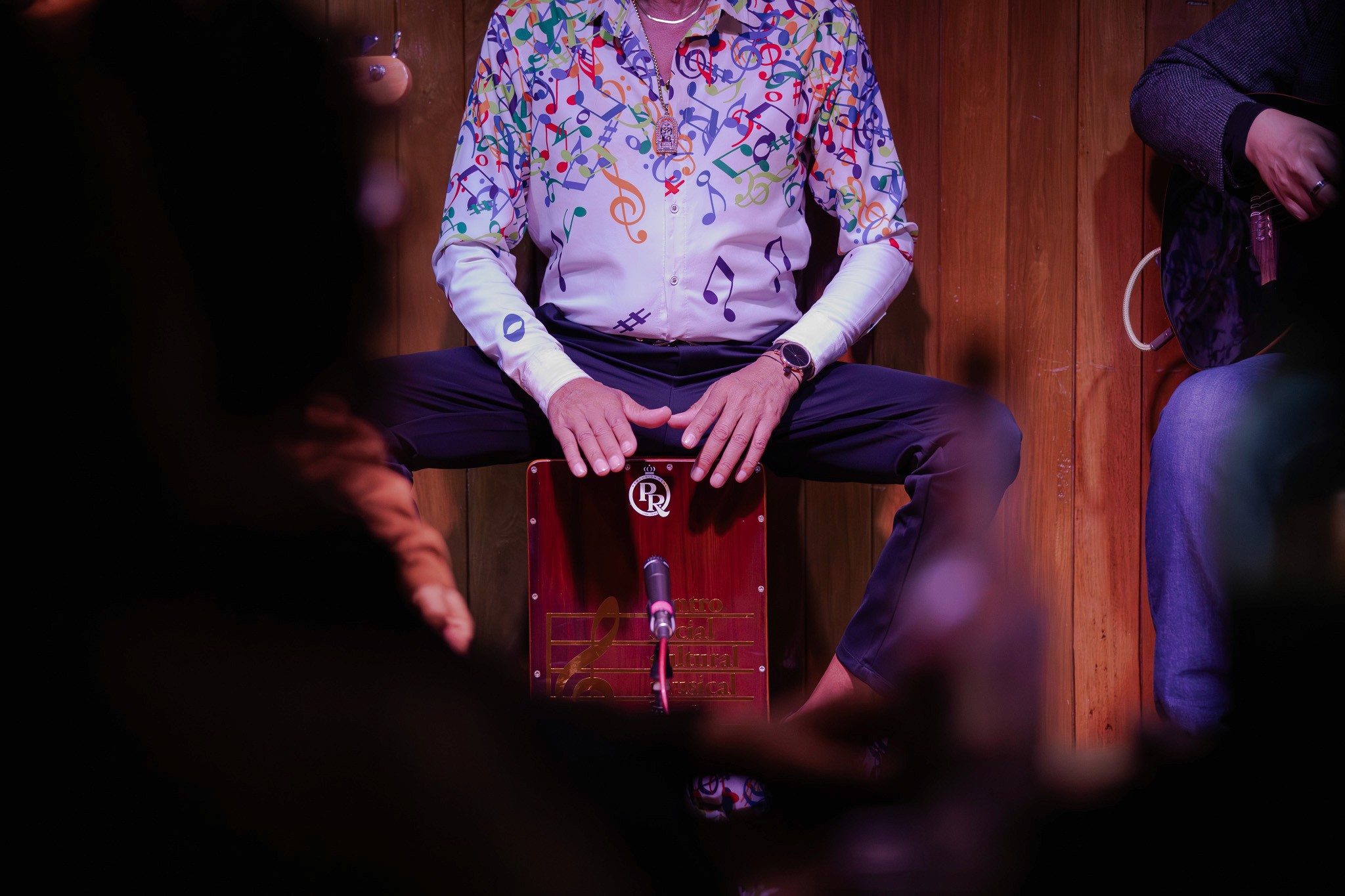 Devotees carry the image of Señor de los Milagros through the streets of Lima, Peru.
