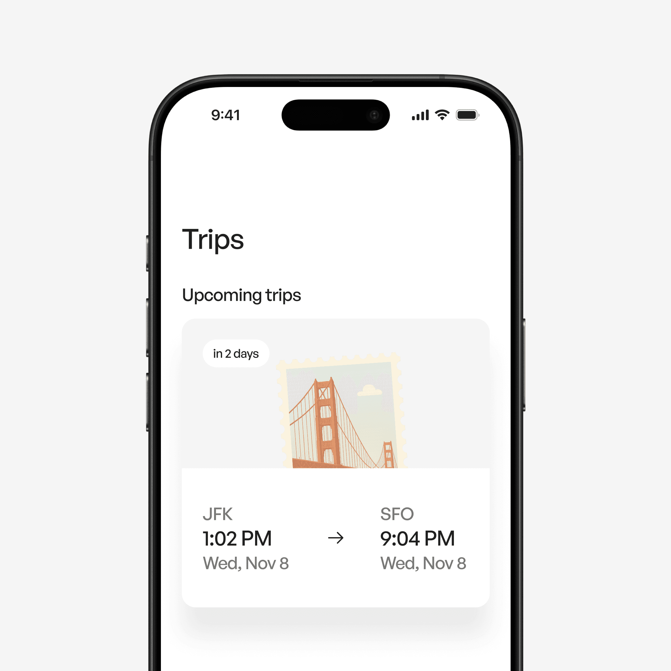 Flight app trips tracking by Ameer Omidvar