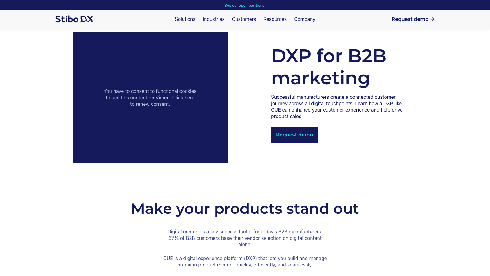 Stibo DX - DXP for Product Experiences (PXM)