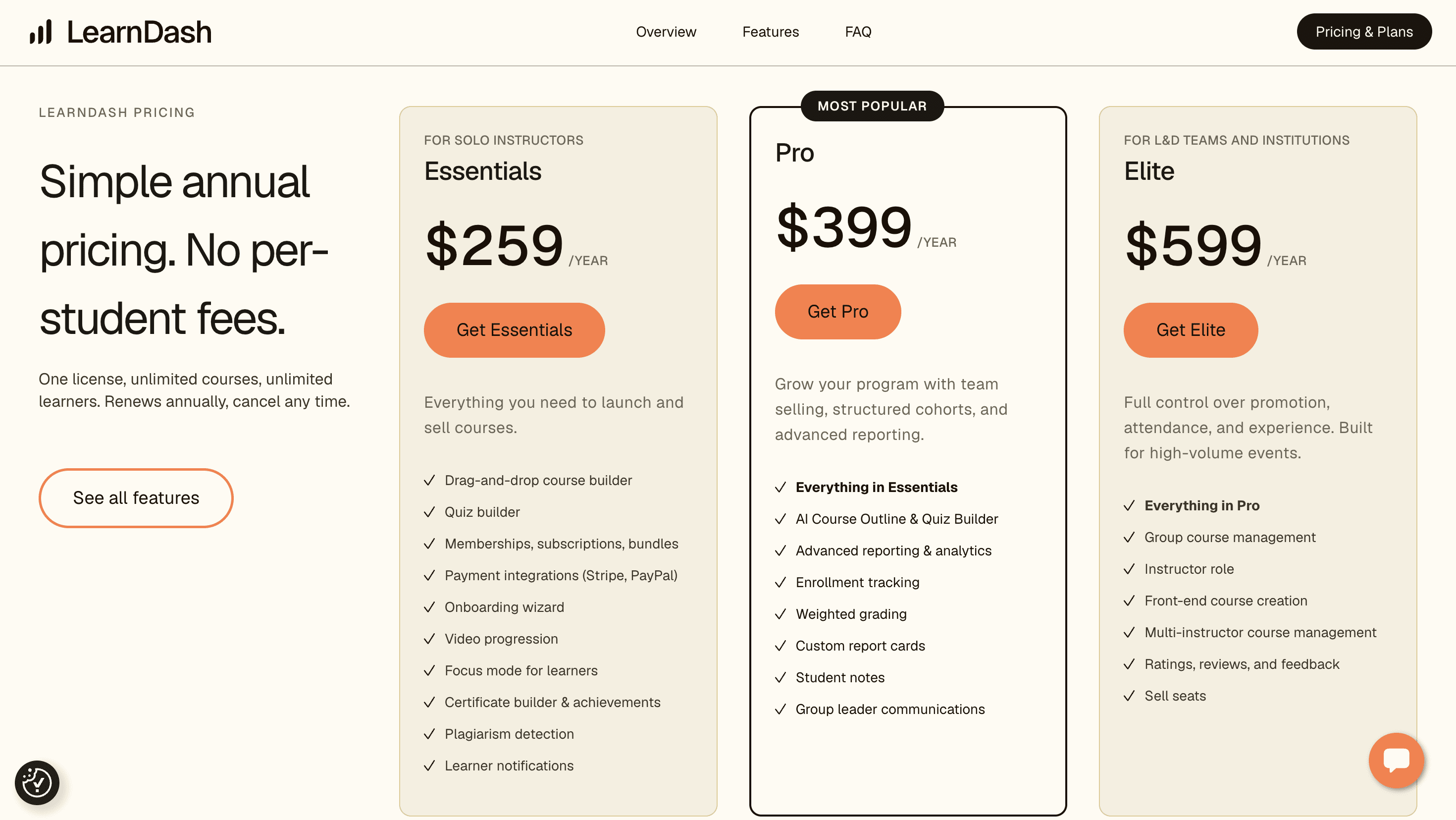 learndash homepage