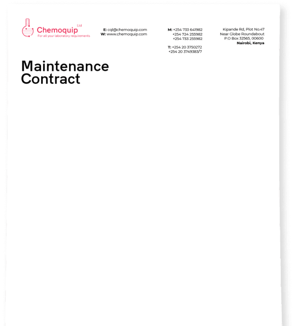 Lab Equipment Maintenance Contracts