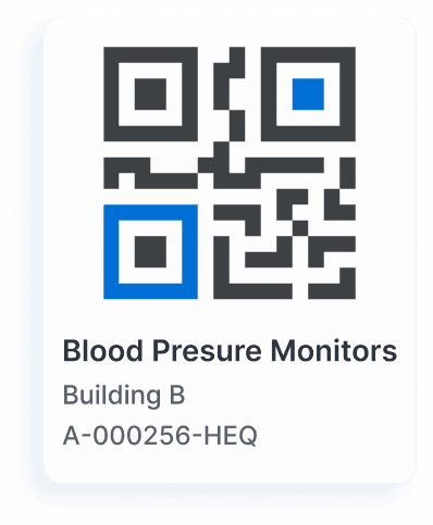 QR code hospital asset