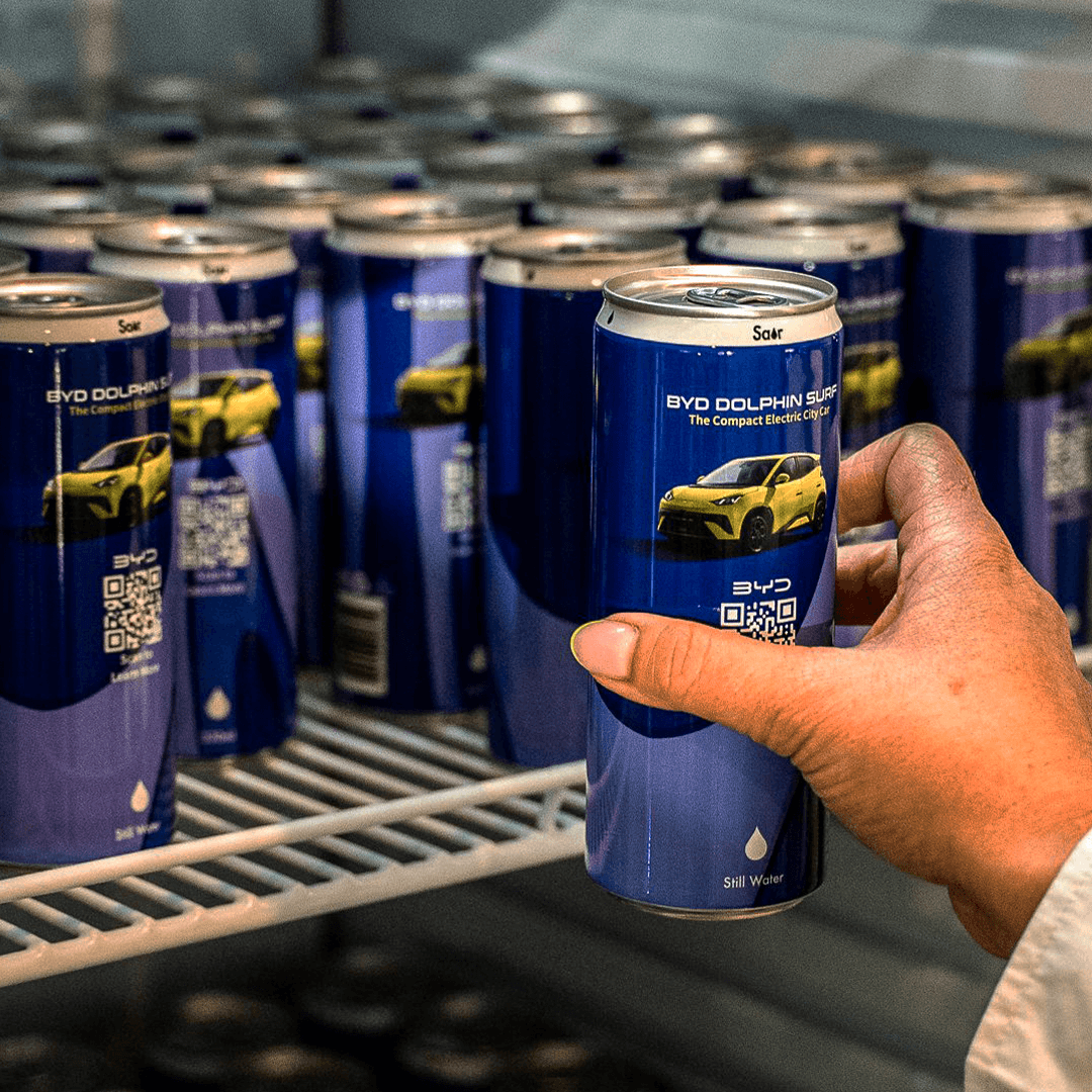 product launch custom water