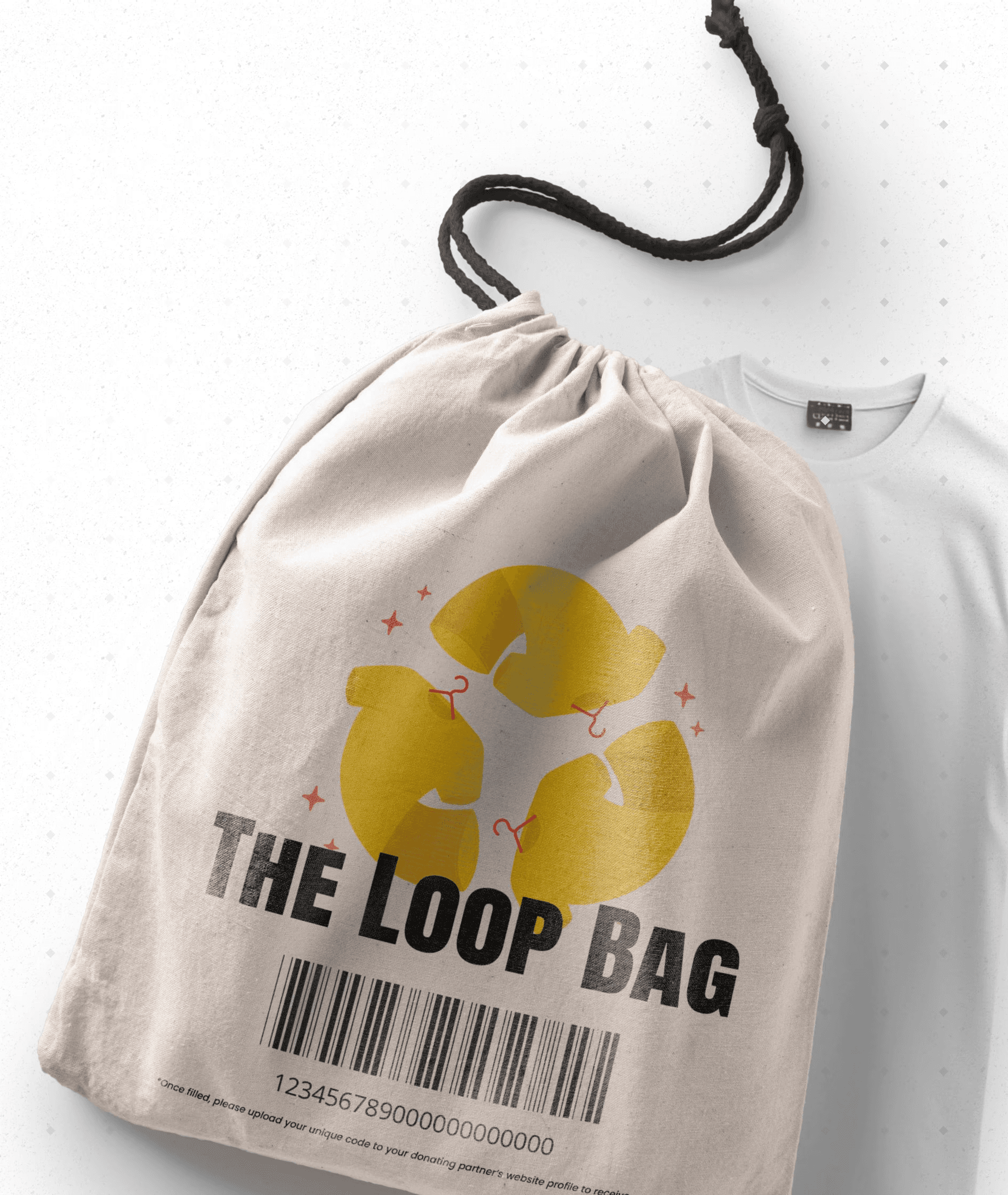 White branded cap with turquoise logo placed on fresh lemons in a red bowl