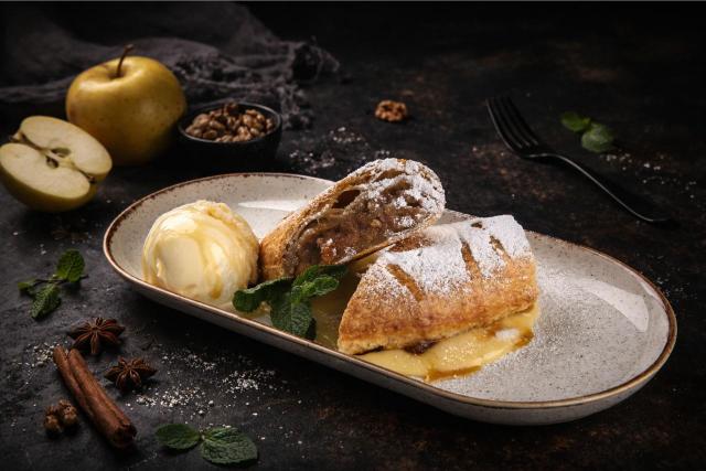 chocolate cake on white ceramic plate