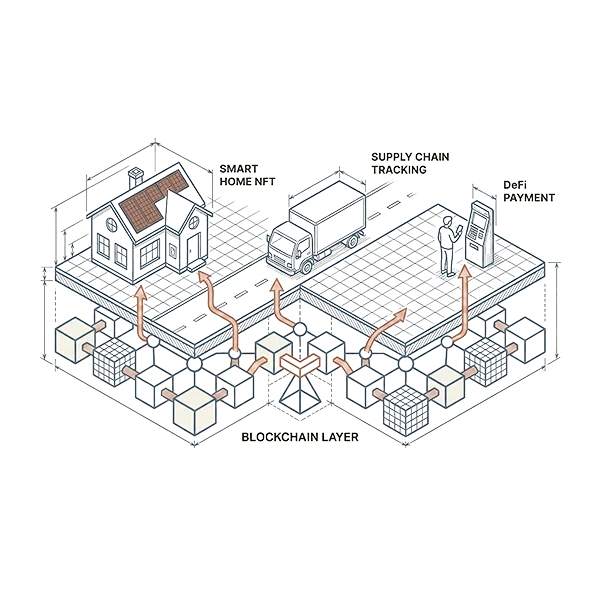 Diagram showing NFTs as practical token applications for business