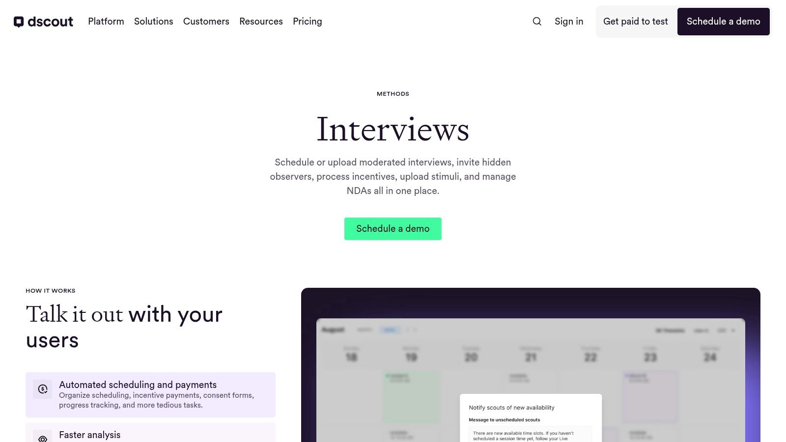 dscout (Live interviews)