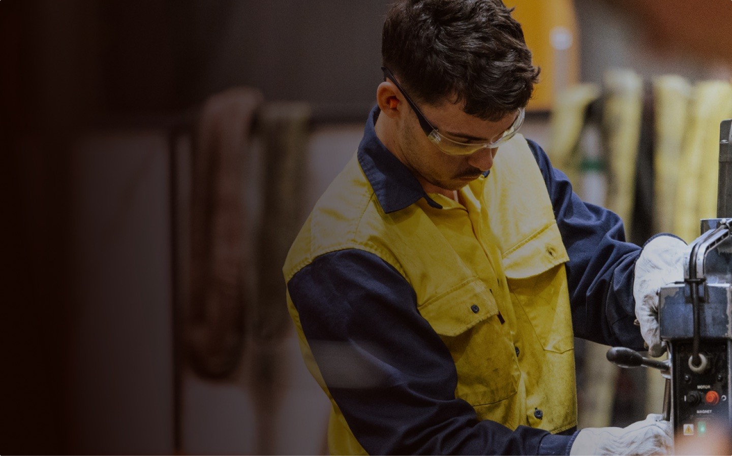Flex manufacturing technician at work