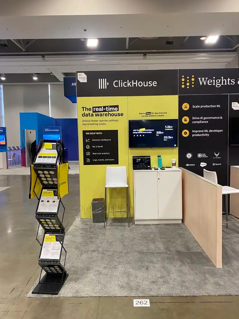 ClickHouse Event Booth Design