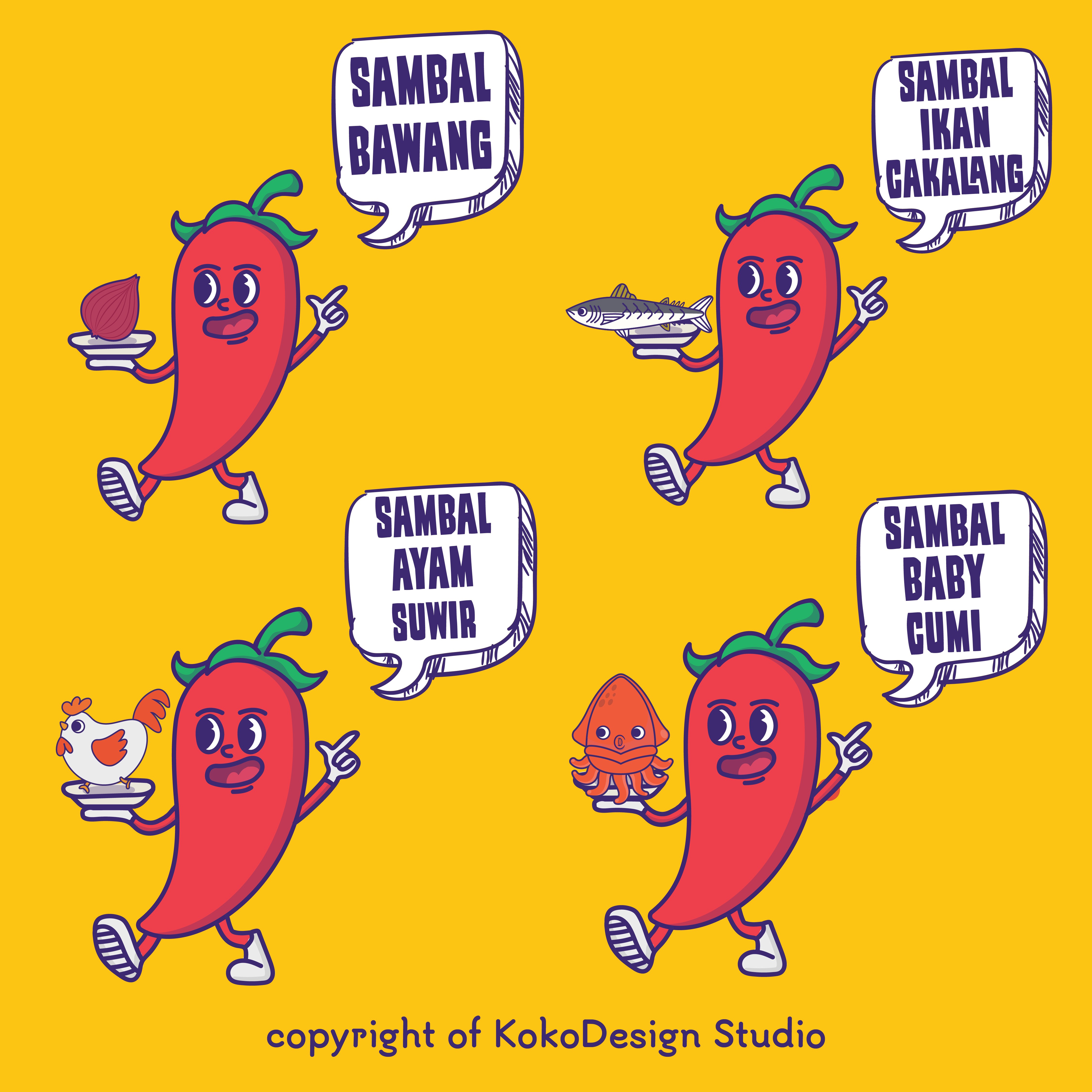 Ceritra Sambal Logo mascots