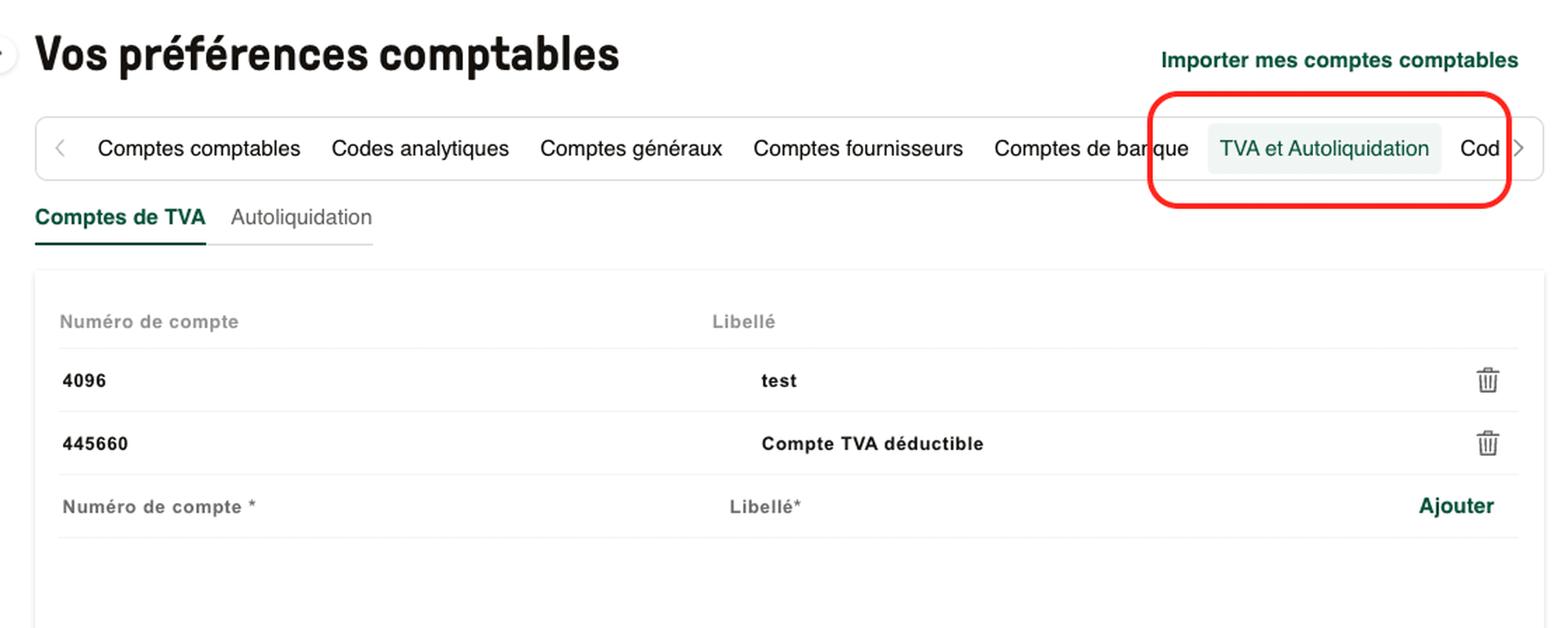Schéma d'autoliquidation de TVA