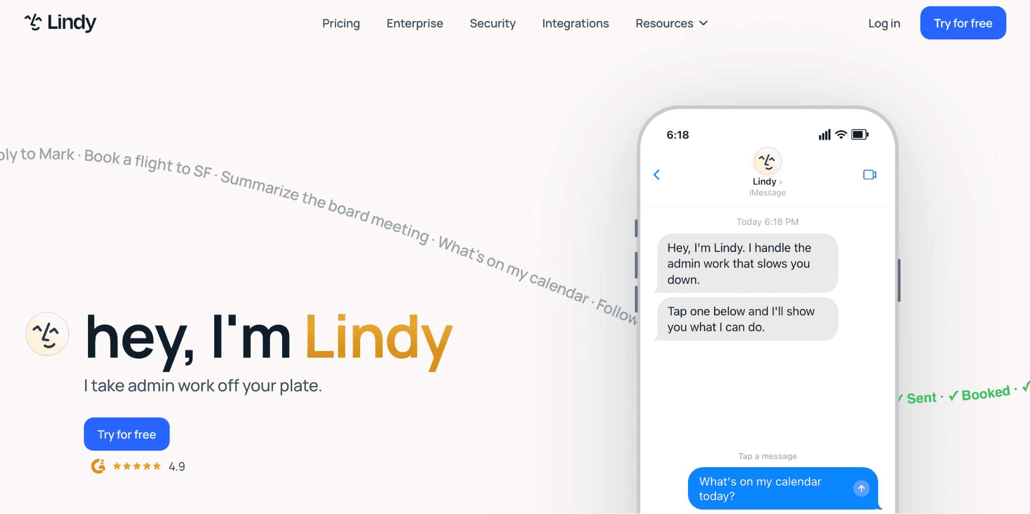 Lindy homepage
