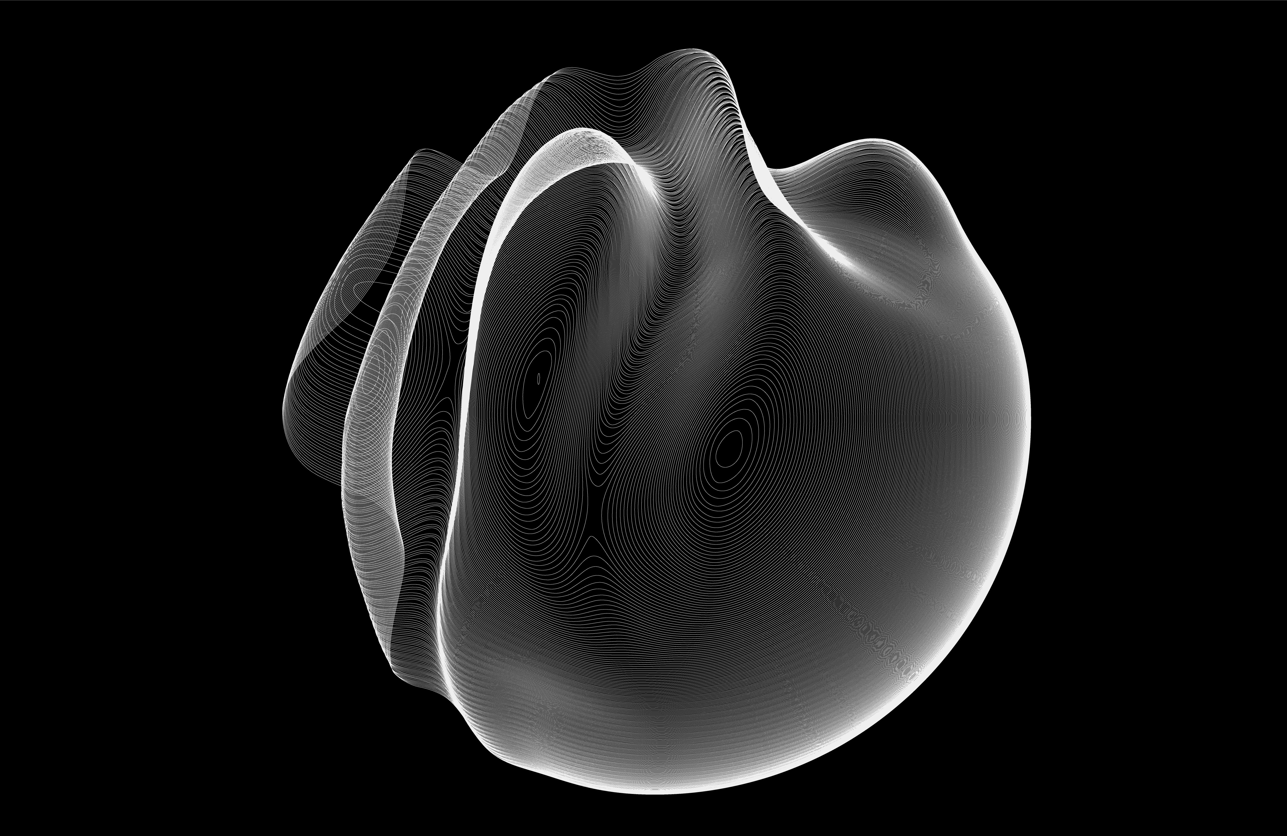 A 3D rendered geometric shape resembling a purple plastic pipe connector with six cylindrical openings arranged symmetrically, showcasing a modern and abstract design.