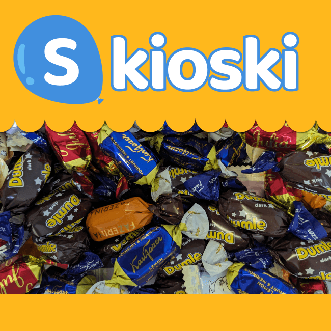 S-Kioski Logo and candy